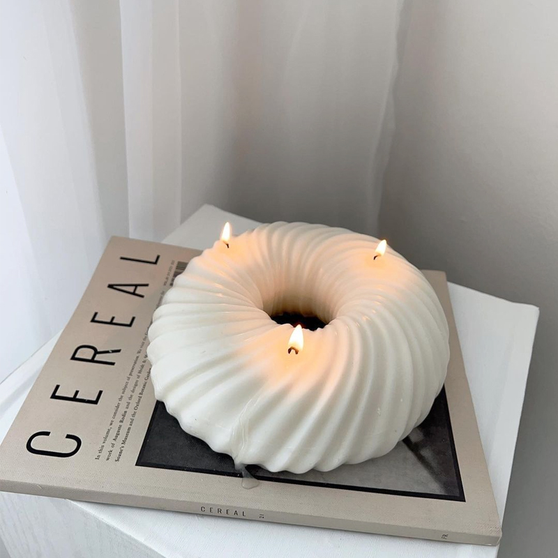 Donut Mold Silicone - 3D Big Donut Silicone Candle Mould