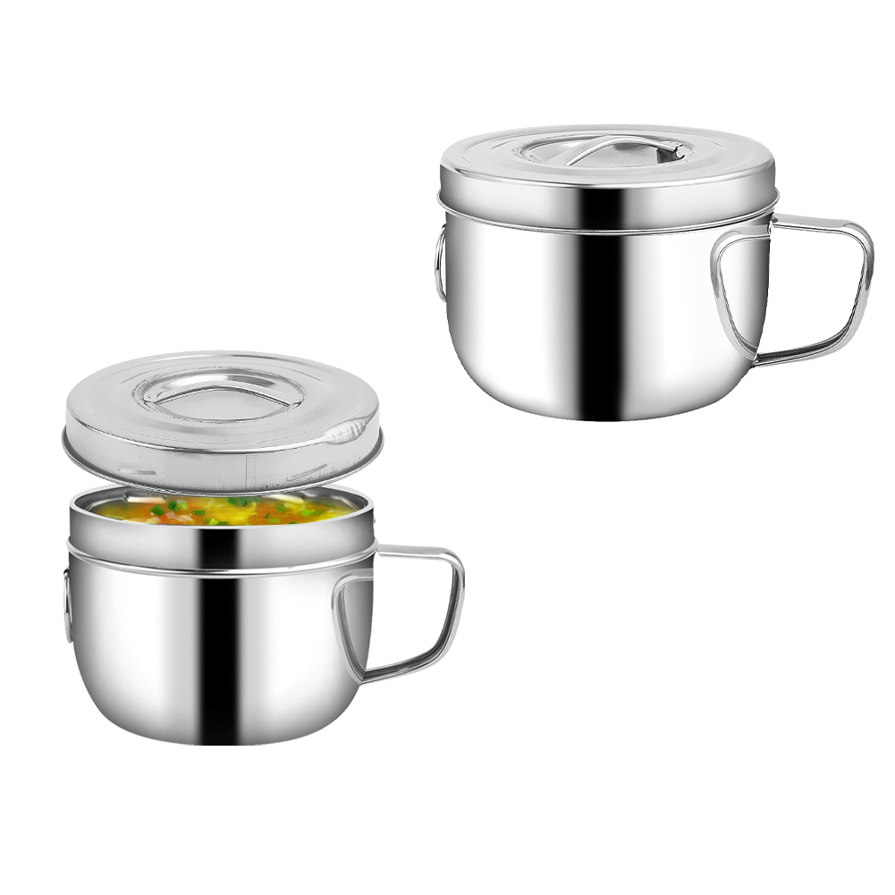 Dim Sum Basket - Stainless Steel Instant Noodle Bowl with