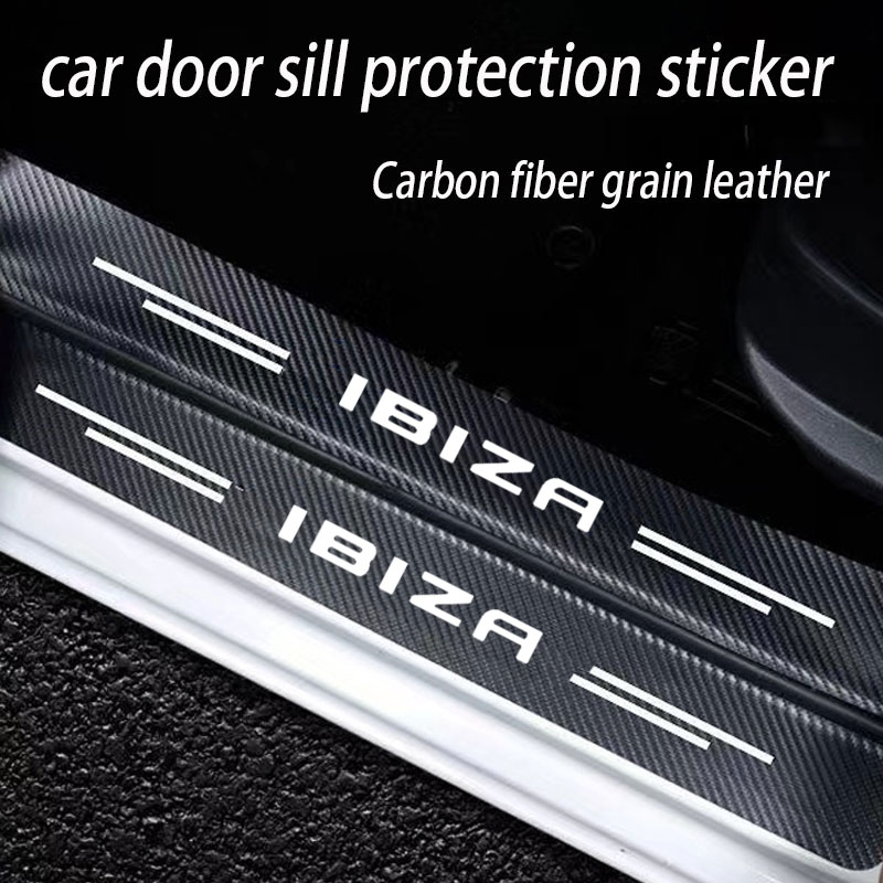 Car Door Sill Plate Protector  - Crepe Pan Carbon recension och pris