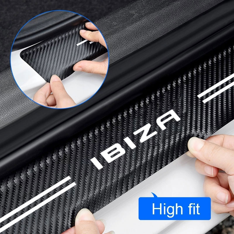 Car Door Sill Plate Protector  - Crepe Pan Carbon recension och pris