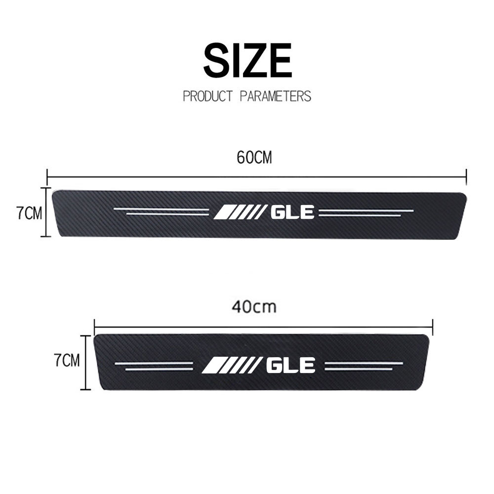 4pcs car Sticker door carbon l - Crepe Pan Carbon recension och pris