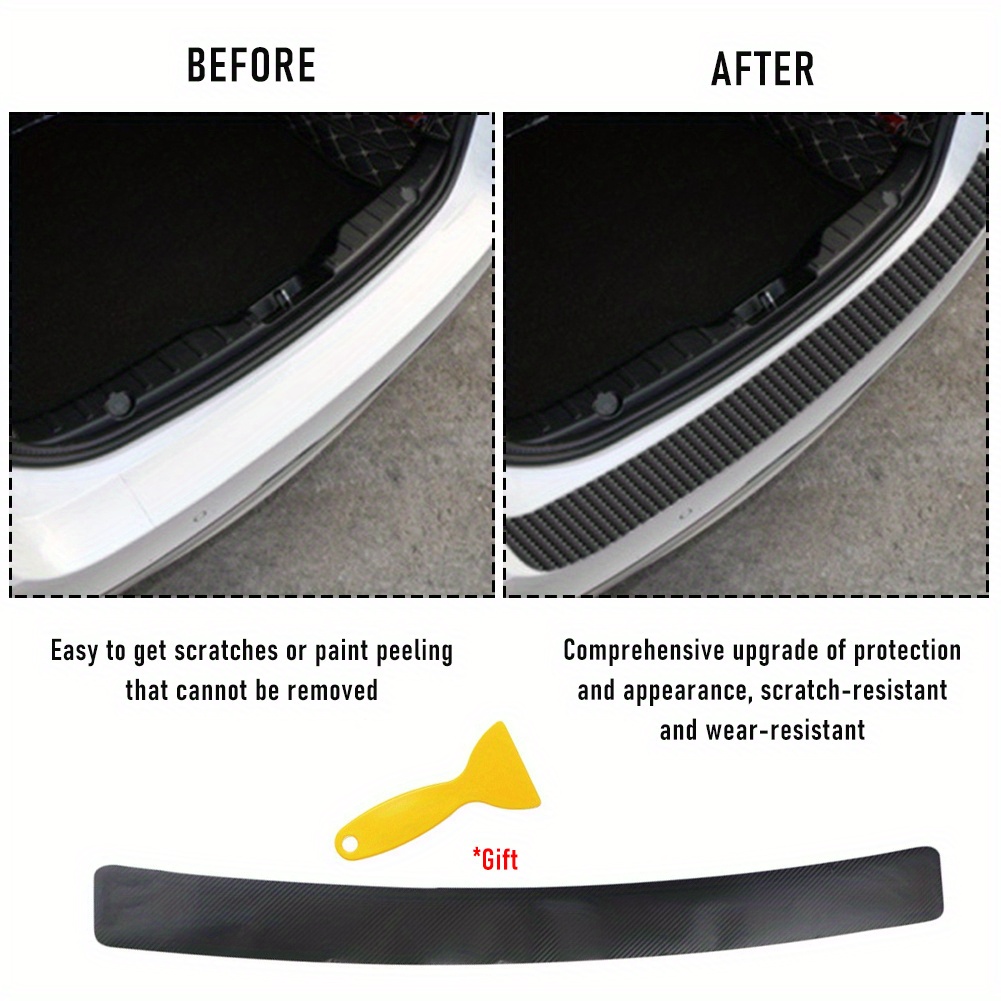 Universal Rear Trunk Guard Pla - Crepe Pan Carbon recension och pris
