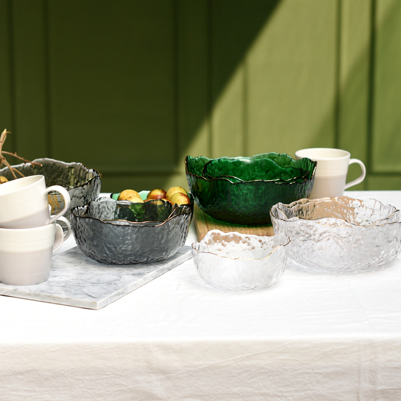 Glass Salad Bowl Clear Large S - Dim Sum Basket recension och pris